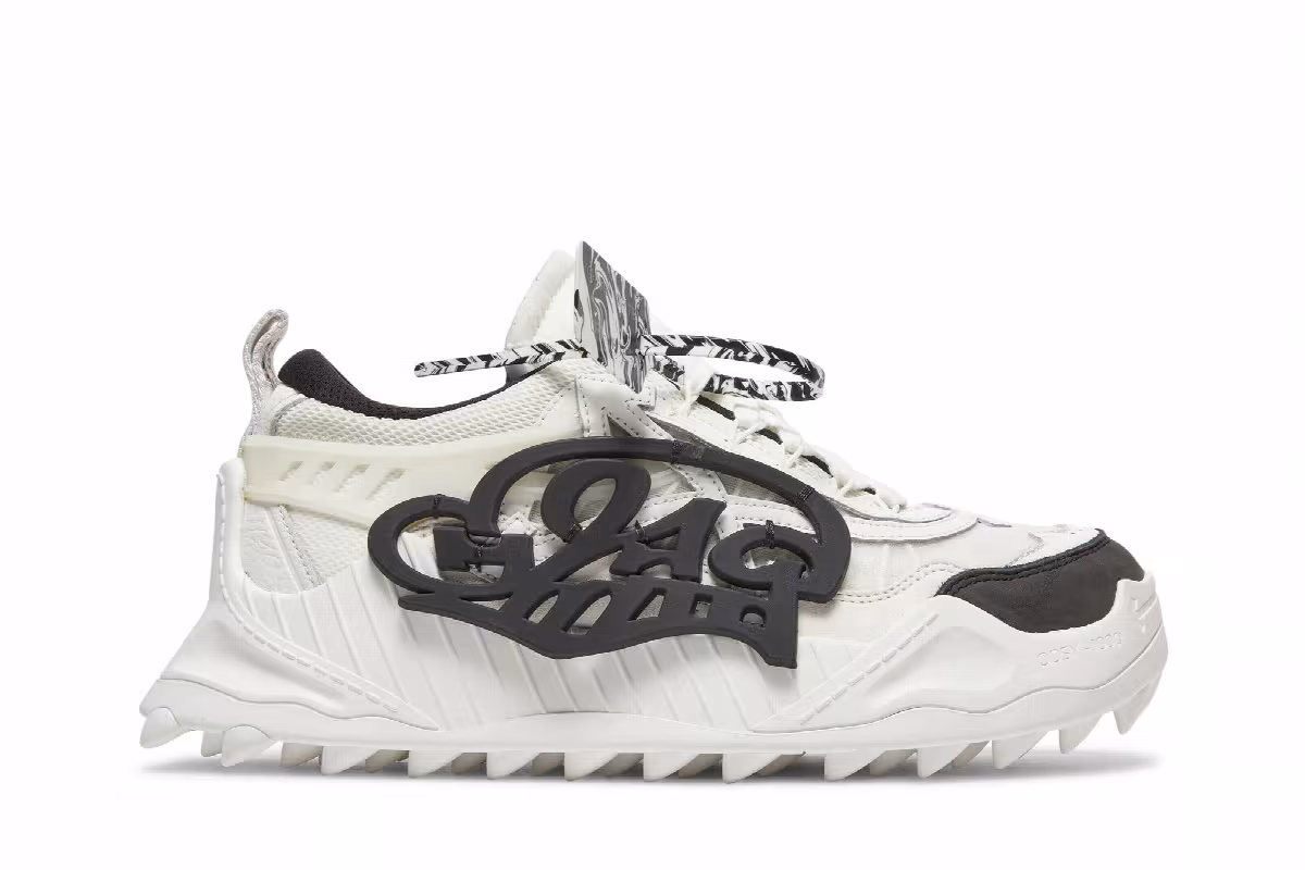 Katsu x Off-White ODSY-1000 White Black, view 2