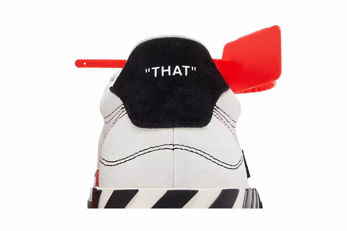 Off-White Women's Arrow Vulcanized Low White Black, view 8