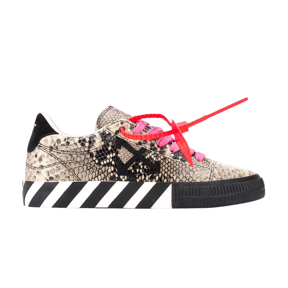 Off-White Women's Arrow Vulcanized Low Snakeskin