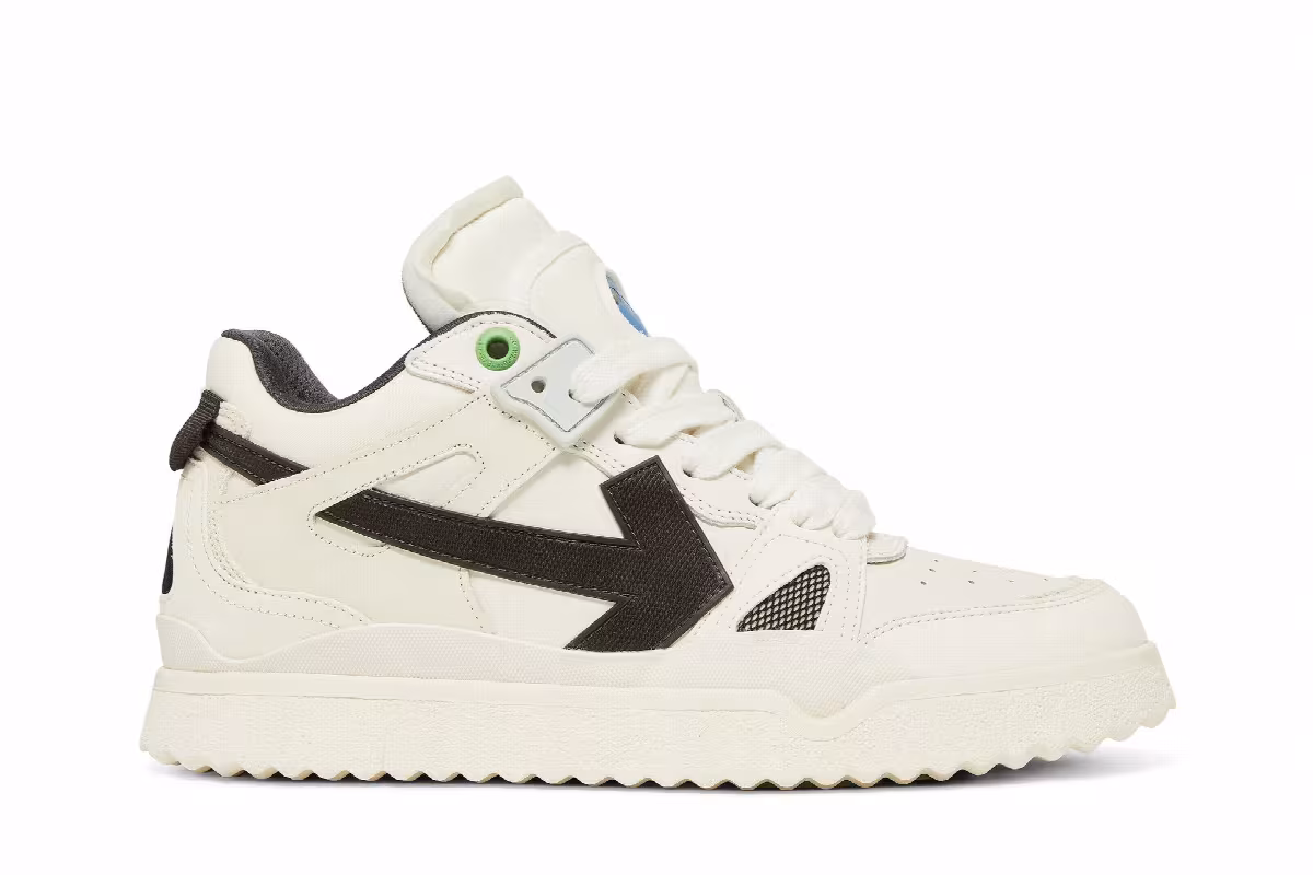 Off-White New Mid Sponge White Black, view 2