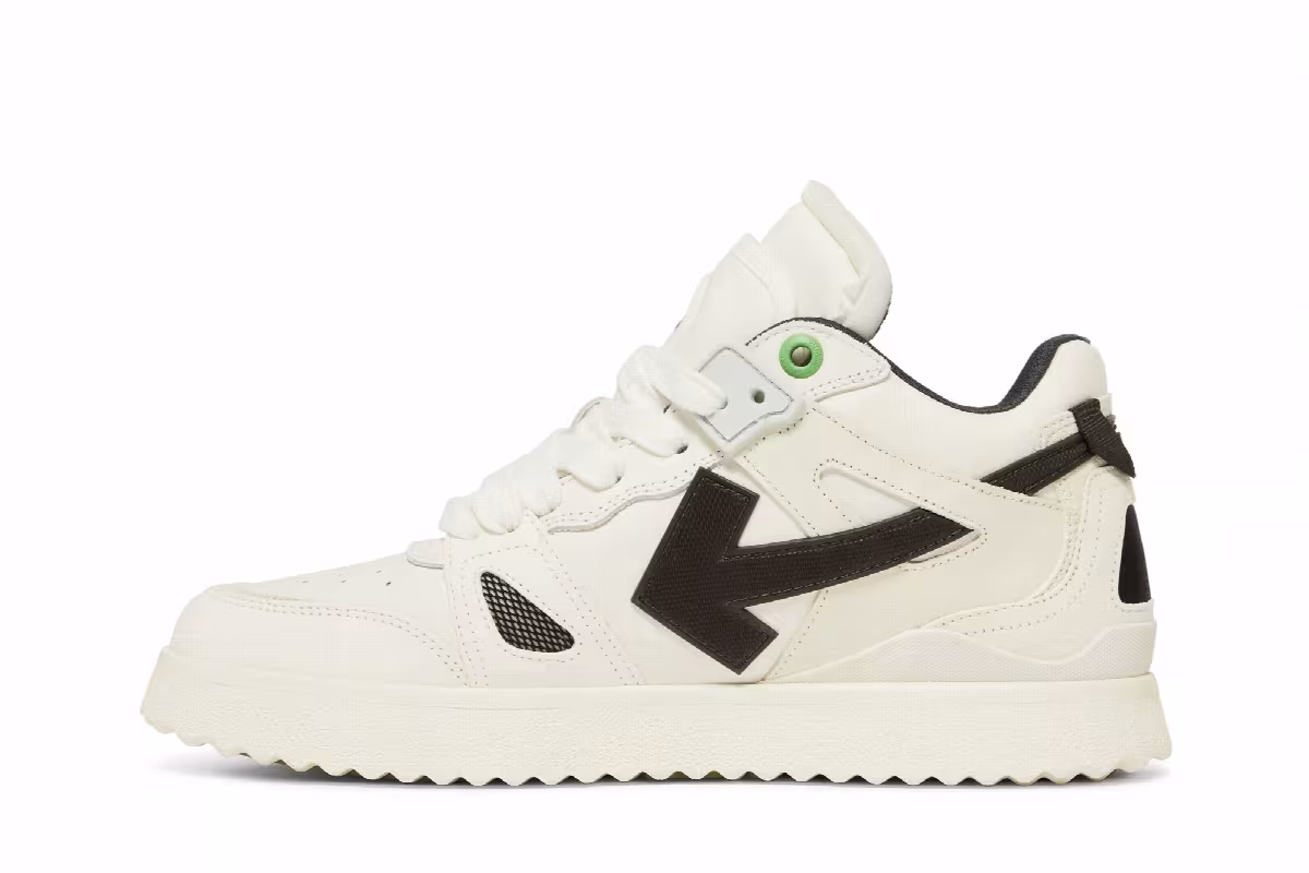 Off-White New Mid Sponge White Black, view 4