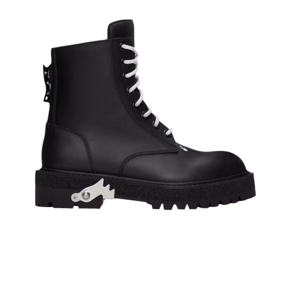 Off-White Sponge Combat Boot Black