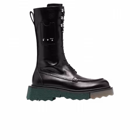 Off-White Wmns Sponge Combat Boot 'Black'