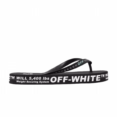 Off-White Industrial Flip Flops 'Weight Securing System - Black'