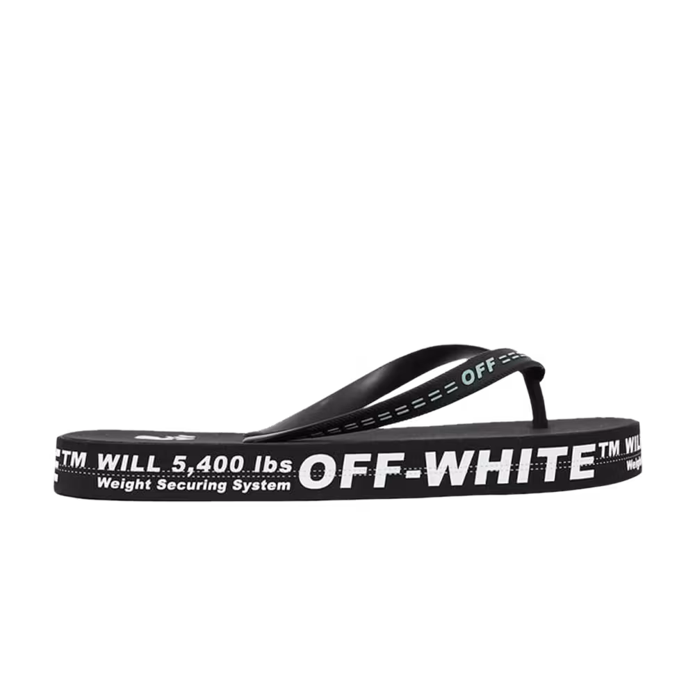 Off-White Industrial Flip Flops Weight Securing System - Black