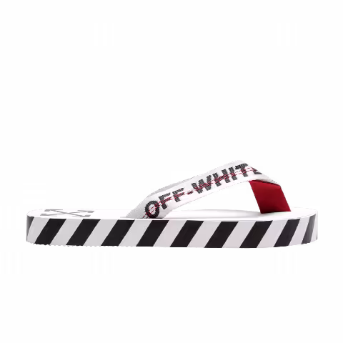 Off-White Flip Flops 'Graphic Print - White'
