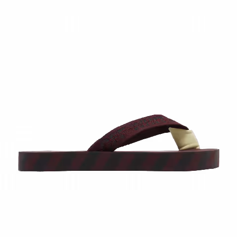 Off-White Flip Flops 'Graphic Print - Burgundy'