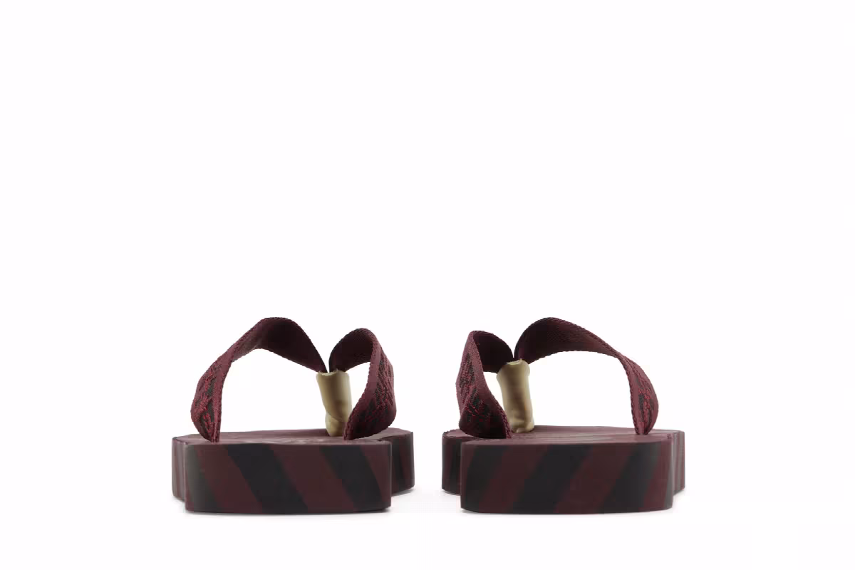 Off-White Flip Flops Graphic Print - Burgundy, view 7