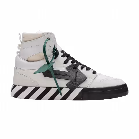 Off-White High Top Vulcanized 'White Black'