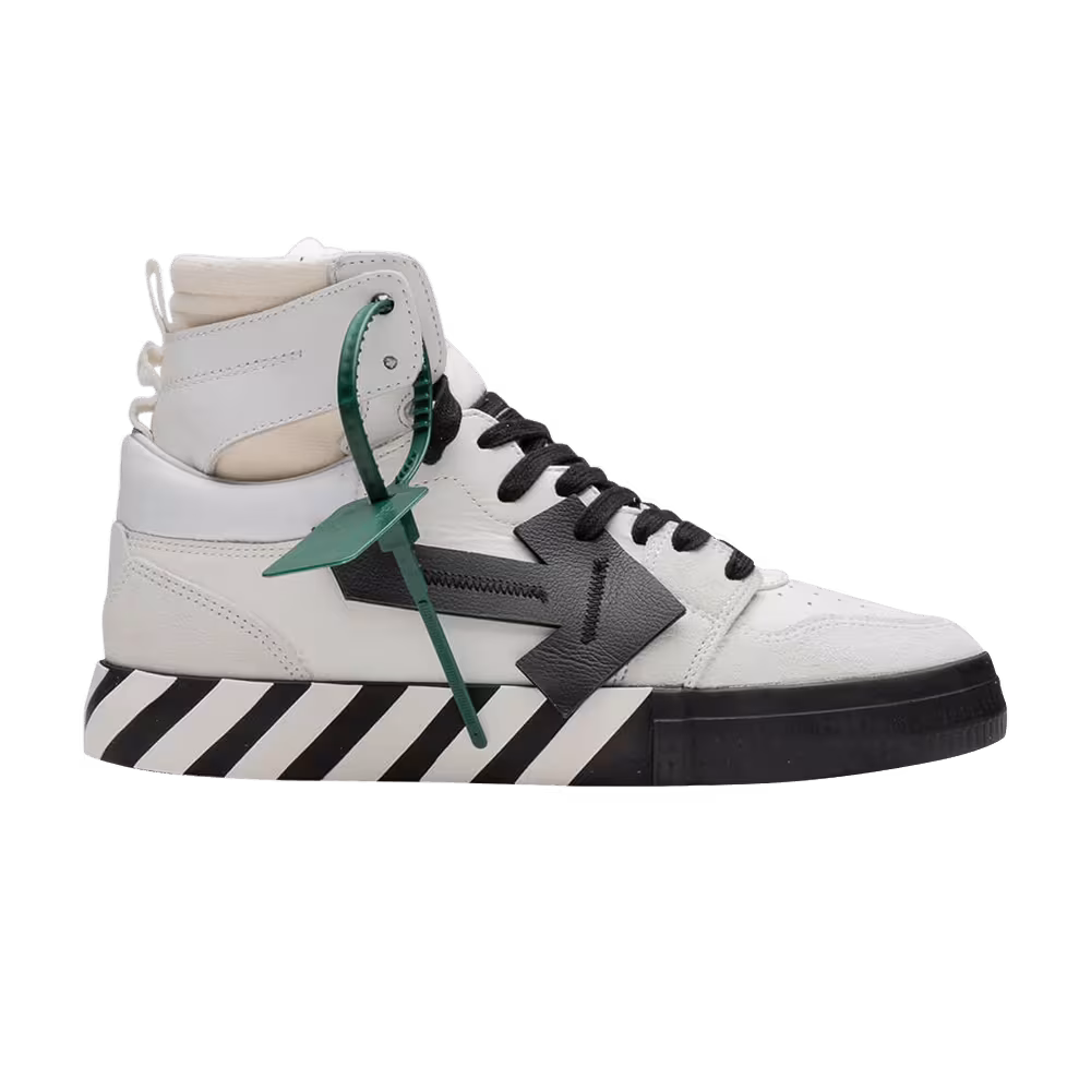 Off-White High Top Vulcanized White Black