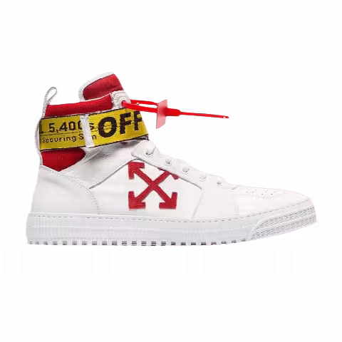 Off-White Industrial Belt High 'White Red'