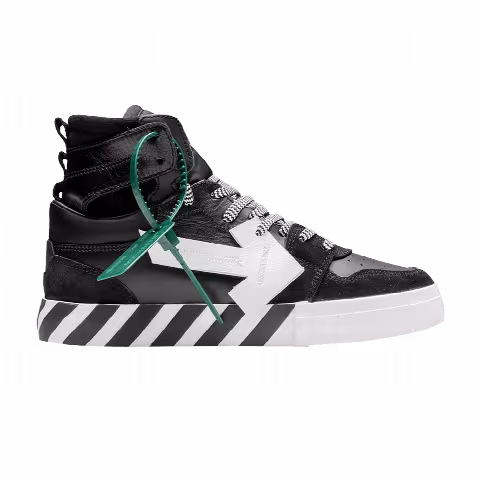 Off-White High Top Vulcanized 'Black White'