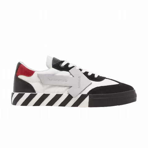Off-White Floating Arrow Low Vulc Leather 'Black White Red'
