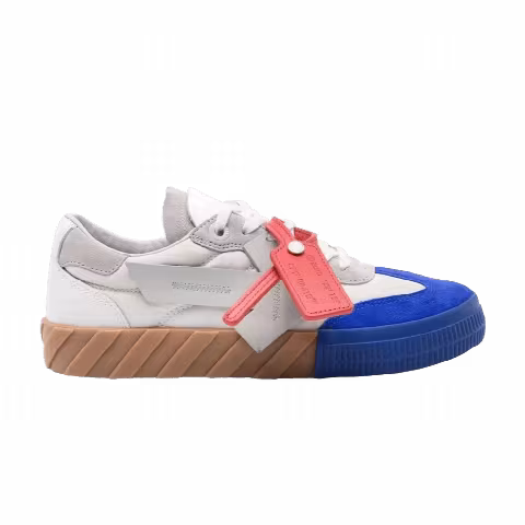 Off-White Floating Arrow Low Vulc Leather 'Blue Fluo Green'