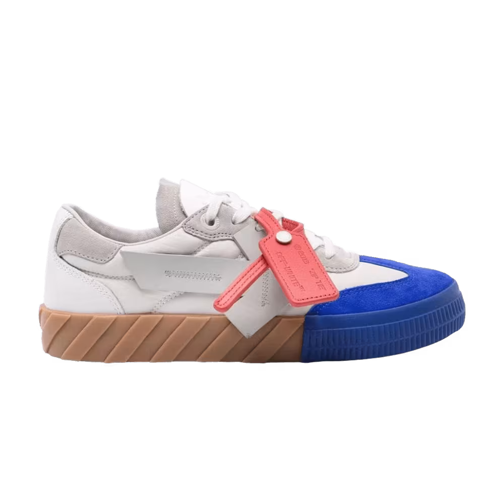 Off-White Floating Arrow Low Vulc Leather Blue Fluo Green