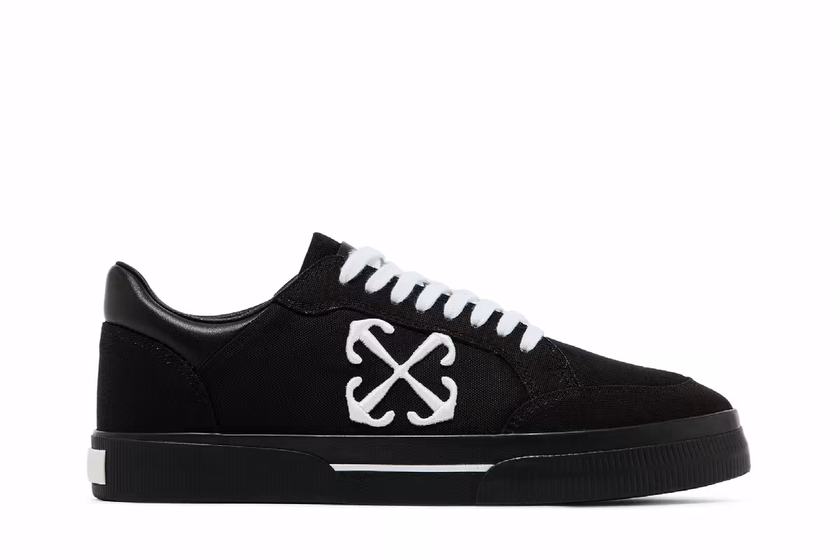 Off-White New Low Vulcanized Black White, view 2