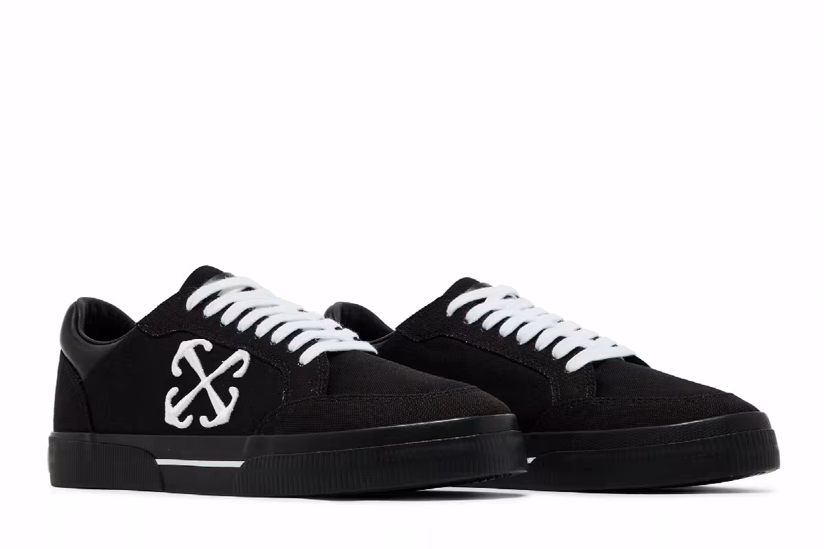 Off-White New Low Vulcanized Black White, view 9