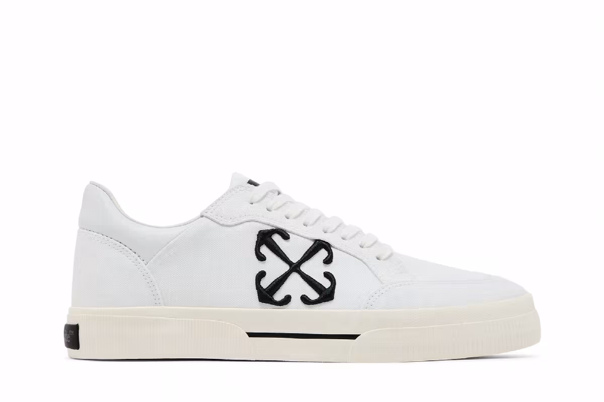 Off-White New Low Vulcanized White Black, view 2
