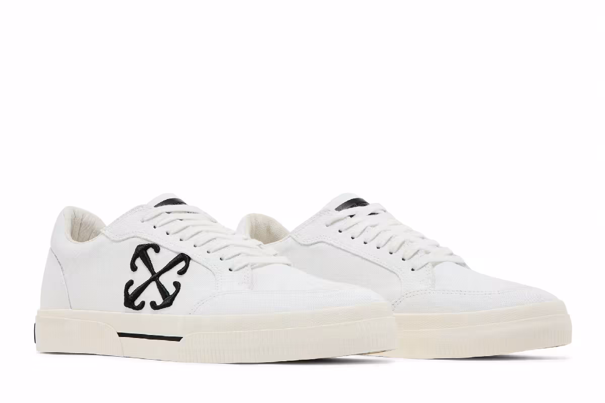 Off-White New Low Vulcanized White Black, view 9