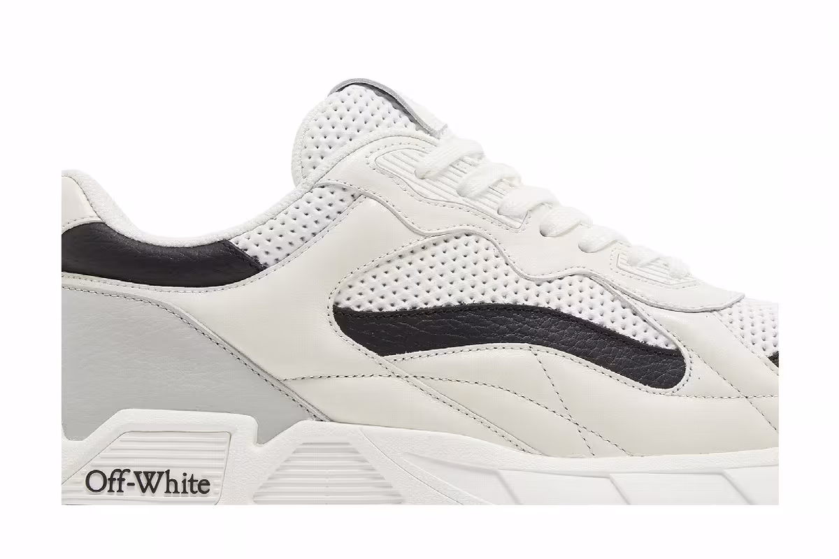 Off-White Runner B Sneaker White Black, view 3