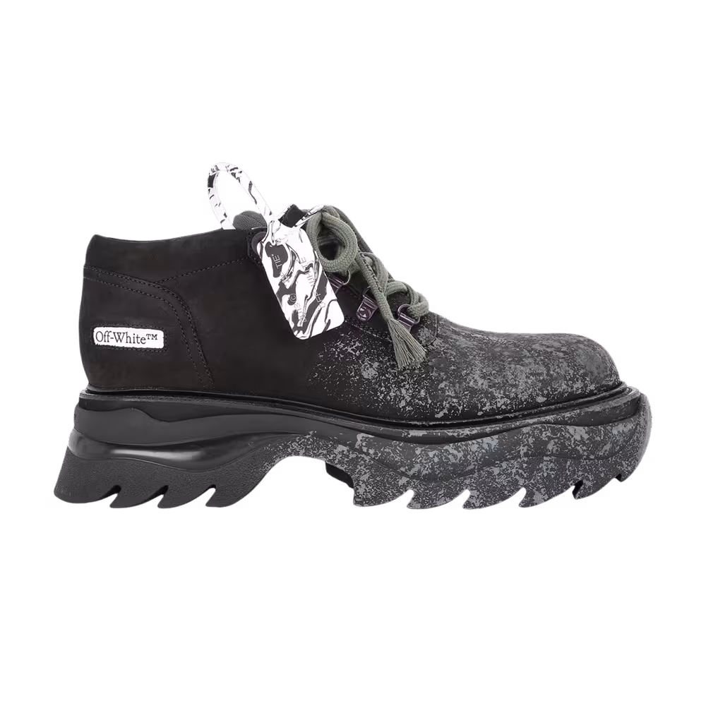 Off-White Chunky Ridged Sole Lace Up Black Grey
