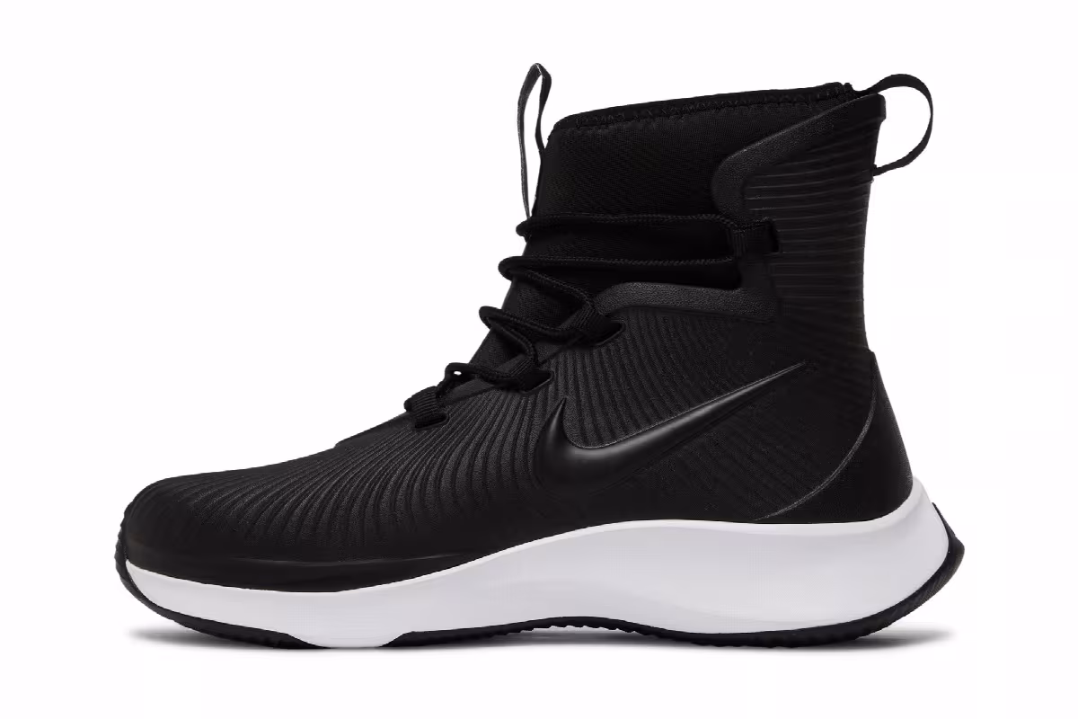 Nike Binzie Boot GS Black White, view 4