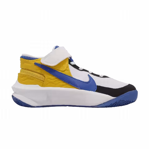 Nike Team Hustle D10 FlyEase GS 'White Game Royal'