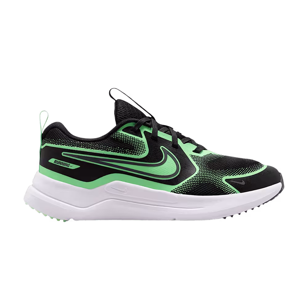 Nike Cosmic Runner GS Black Illusion Green Cool Grey