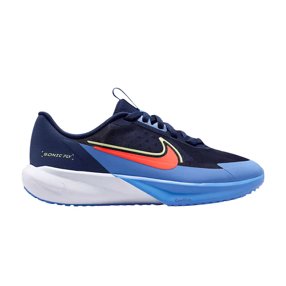 Nike Sonic Fly GS Midnight Navy Blue Crystal Blue Tint Hot Lava