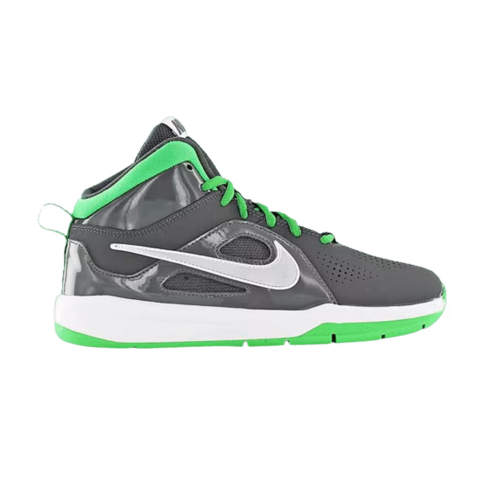 Nike Team Hustle D6 GS Grey Light Green Spark