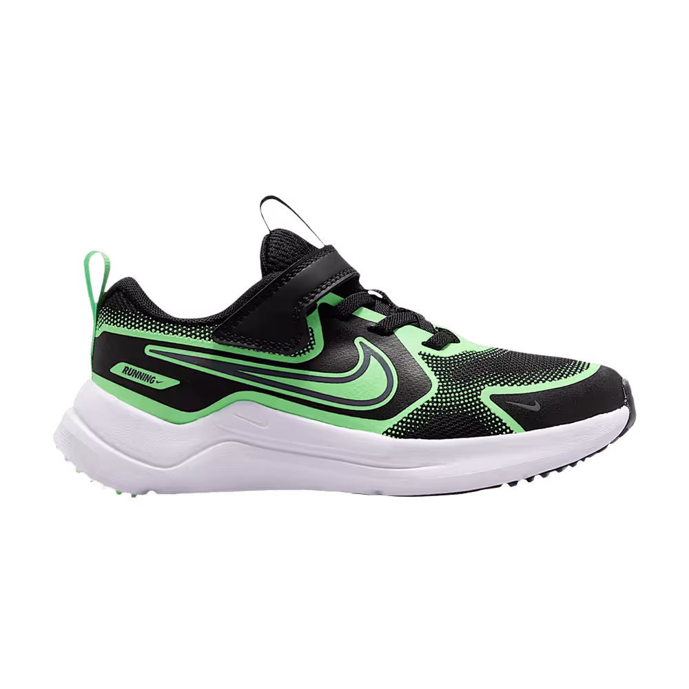 Nike Cosmic Runner PS Black Illusion Green Cool Grey