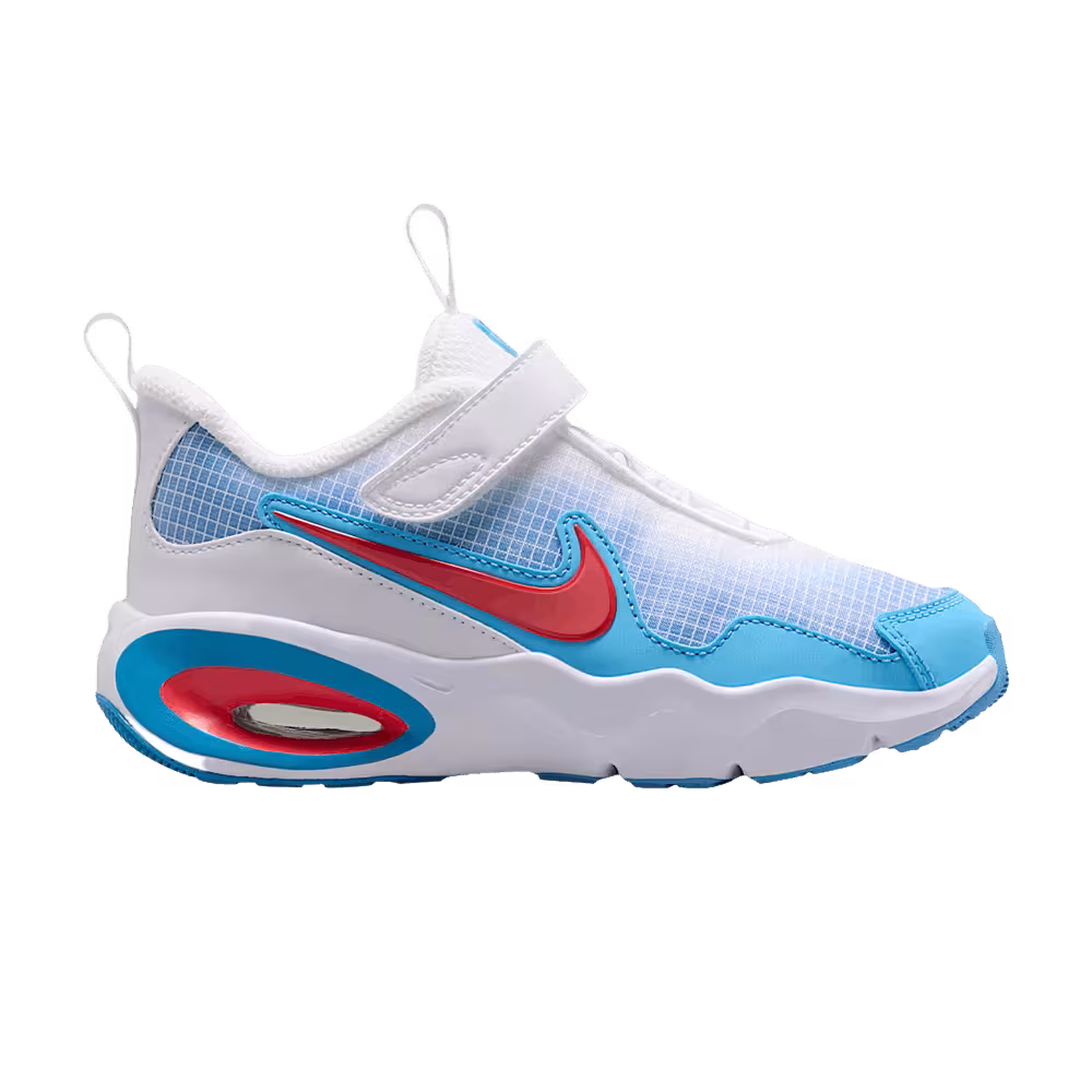 Nike Air Max Nova PS White Aurora Blue Football Blue Fusion Red.