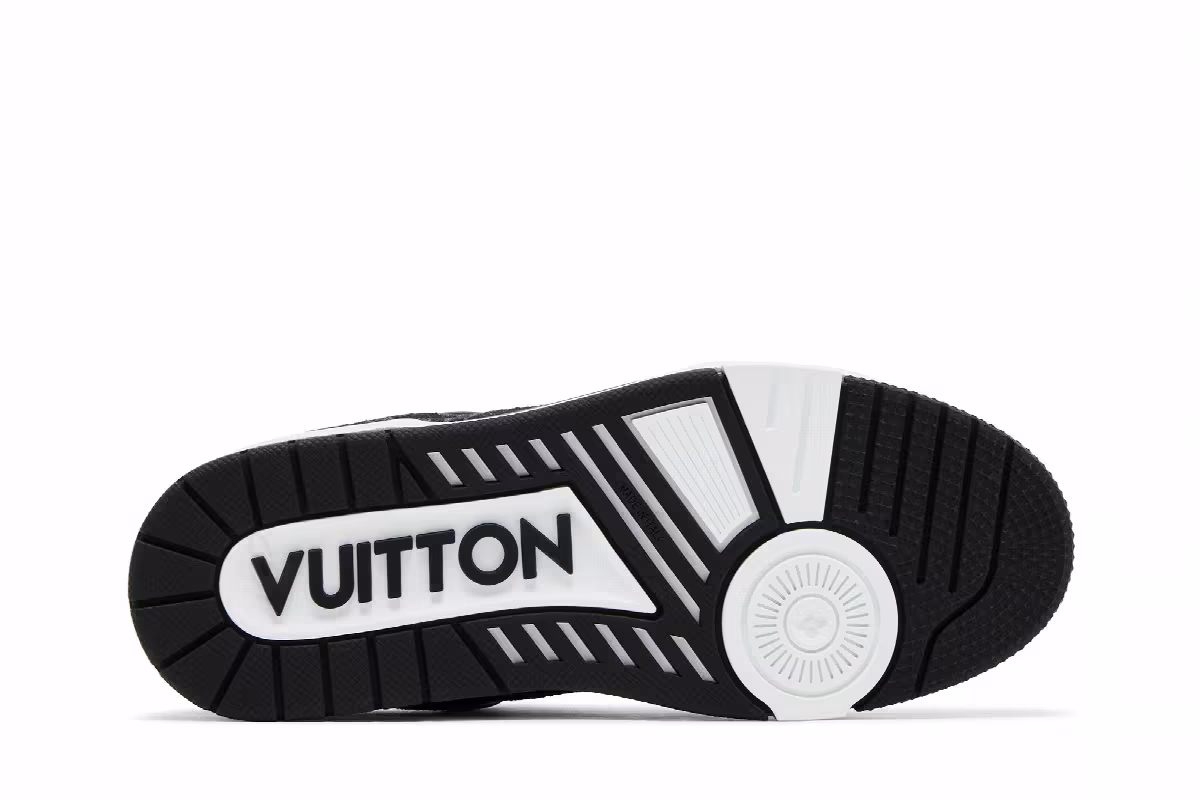 Louis Vuitton Trainer Denim Noir, view 5