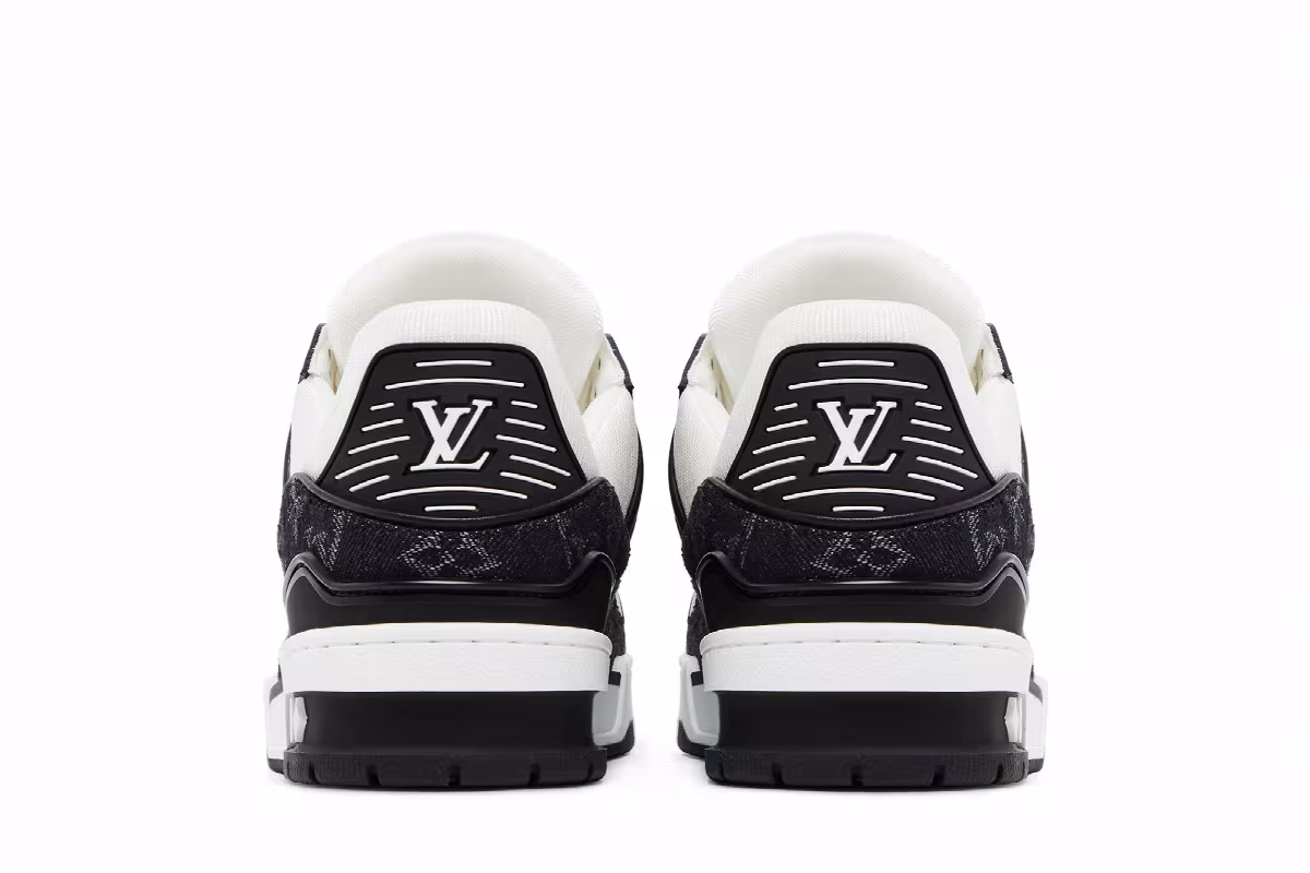Louis Vuitton Trainer Denim Noir, view 7