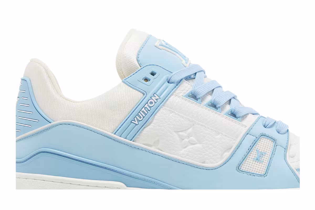 Louis Vuitton Trainer Sky Blue, view 3