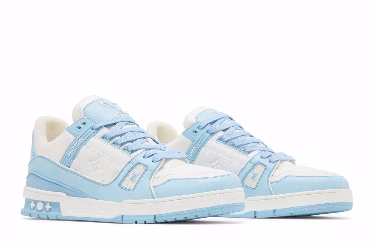 Louis Vuitton Trainer Sky Blue, view 9
