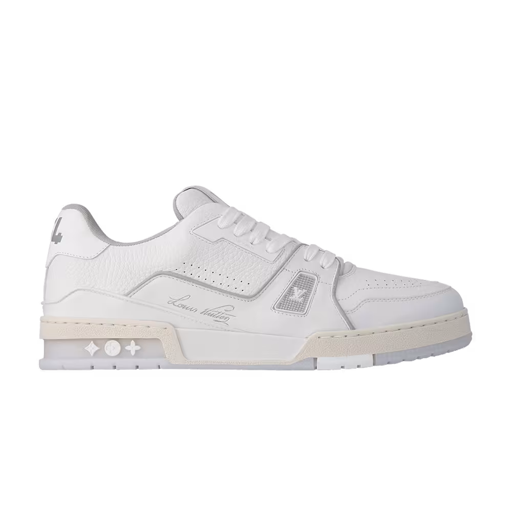 Louis Vuitton Trainer White Silver Grey