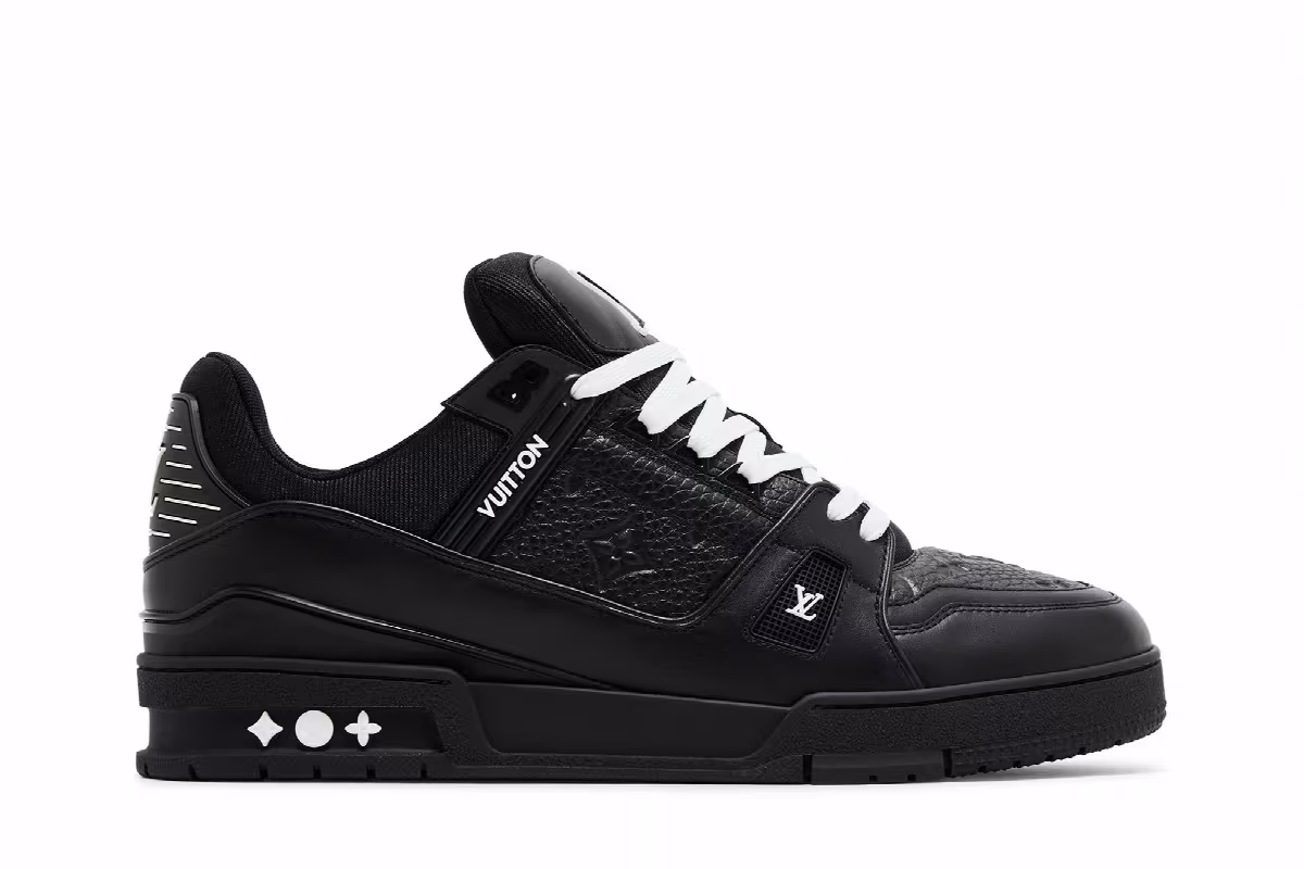 Louis Vuitton Trainer Embossed Monogram - Black, view 2