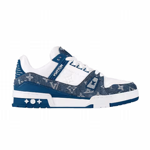 Louis Vuitton Wmns Trainer 'Monogram Denim - Light Blue'