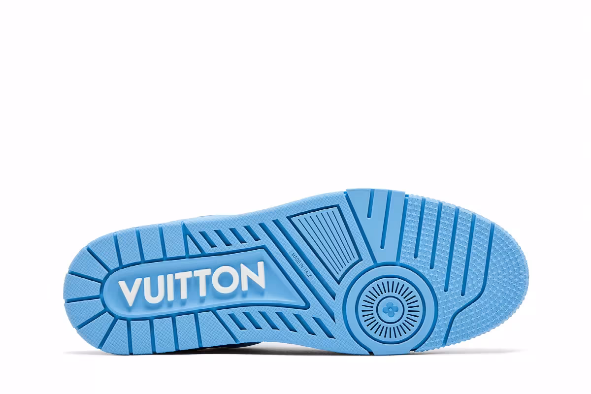 Louis Vuitton Trainer Embossed Monogram - Blue, view 5