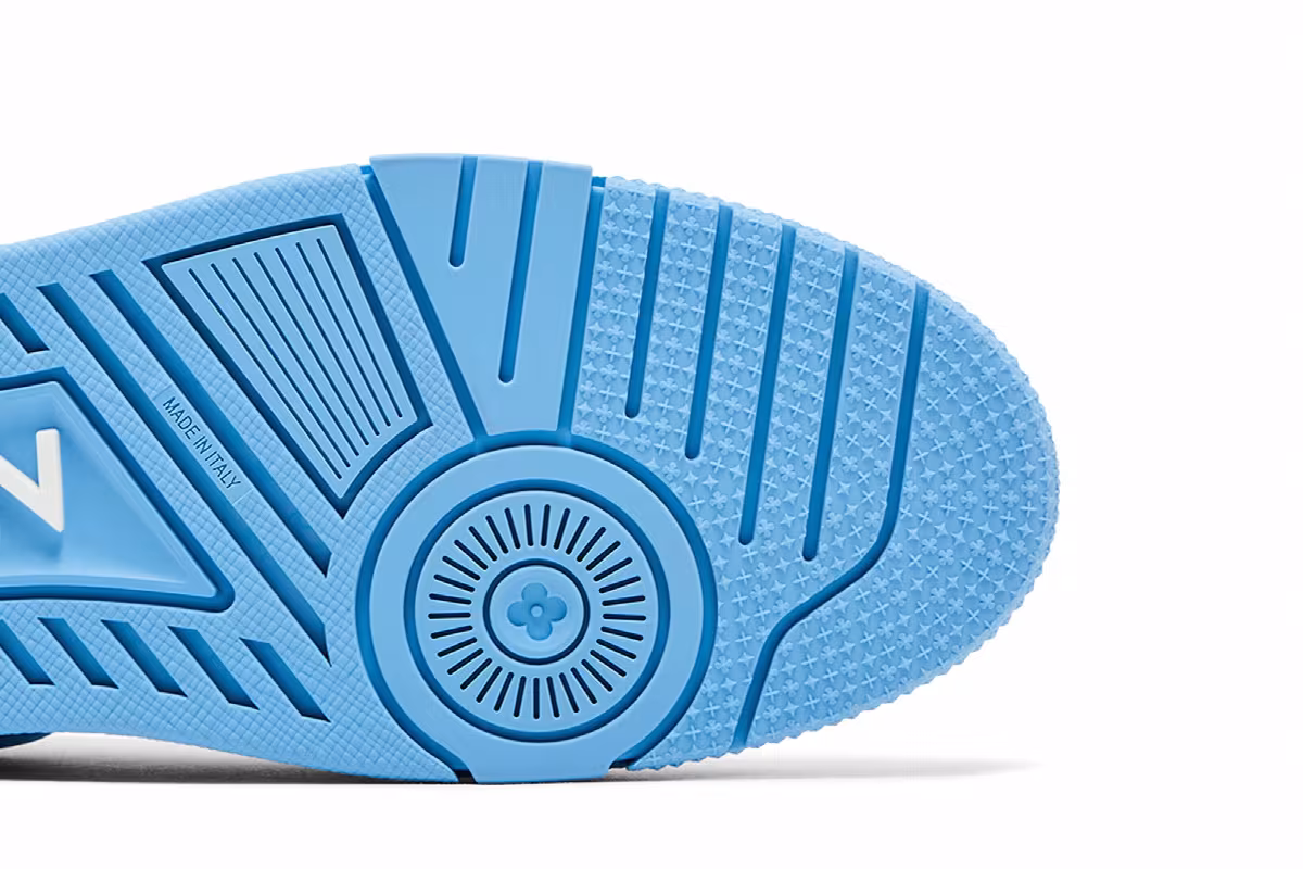 Louis Vuitton Trainer Embossed Monogram - Blue, view 6