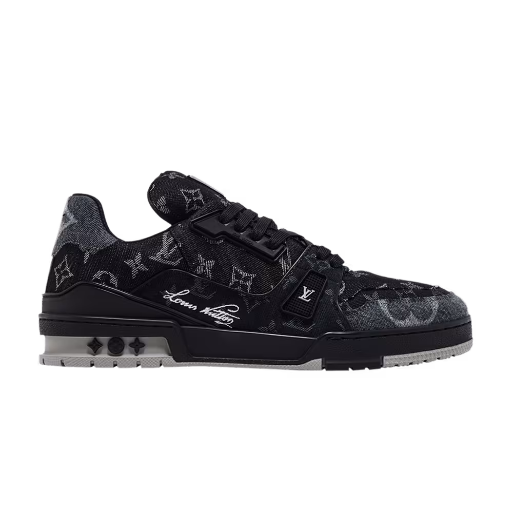 Louis Vuitton Trainer Black Monogram Denim