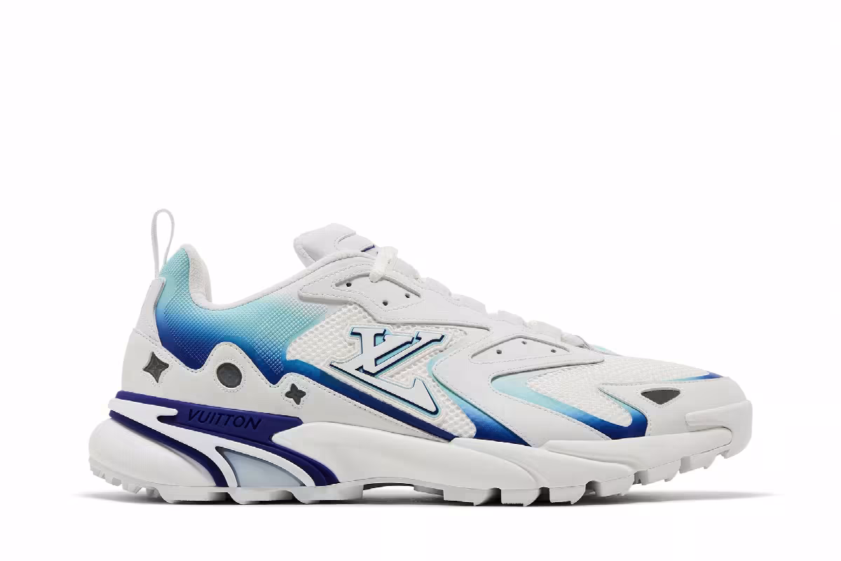 Louis Vuitton Runner Tatic White Blue, view 2