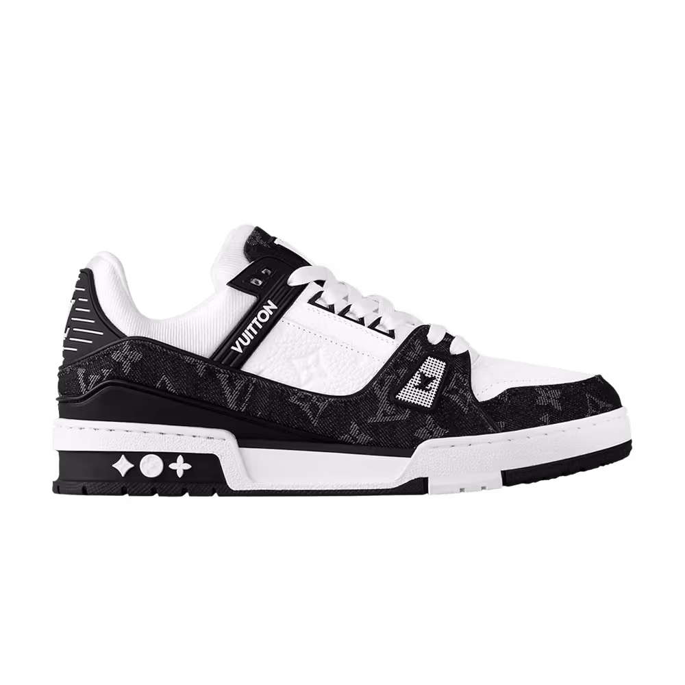 Louis Vuitton Women's Trainer Black Monogram Denim