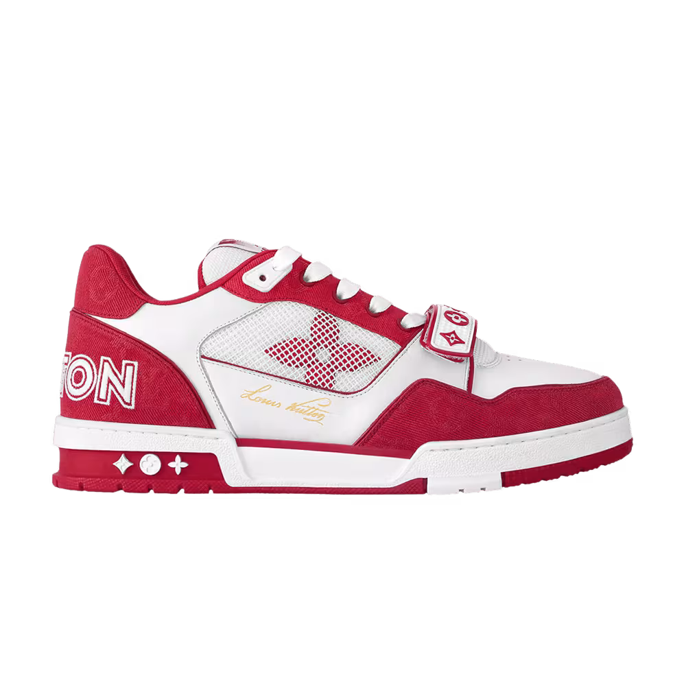Louis Vuitton Trainer Monogram Denim - Red
