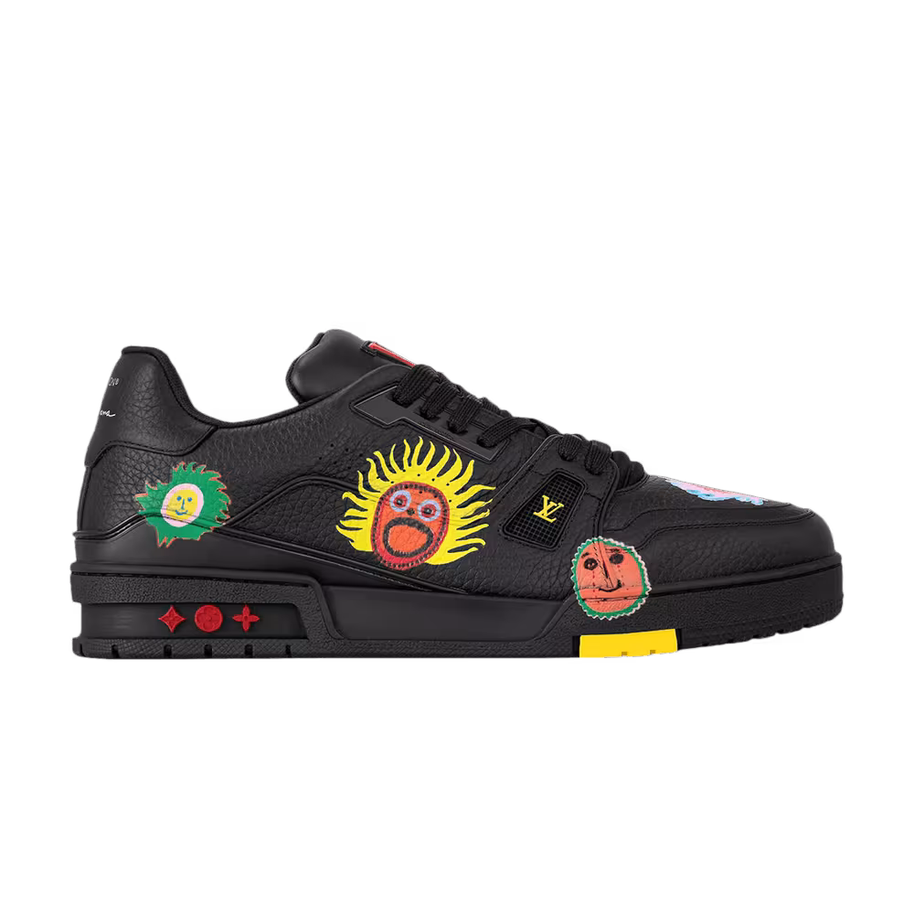 Yayoi Kusama x Louis Vuitton Trainer Faces - Black