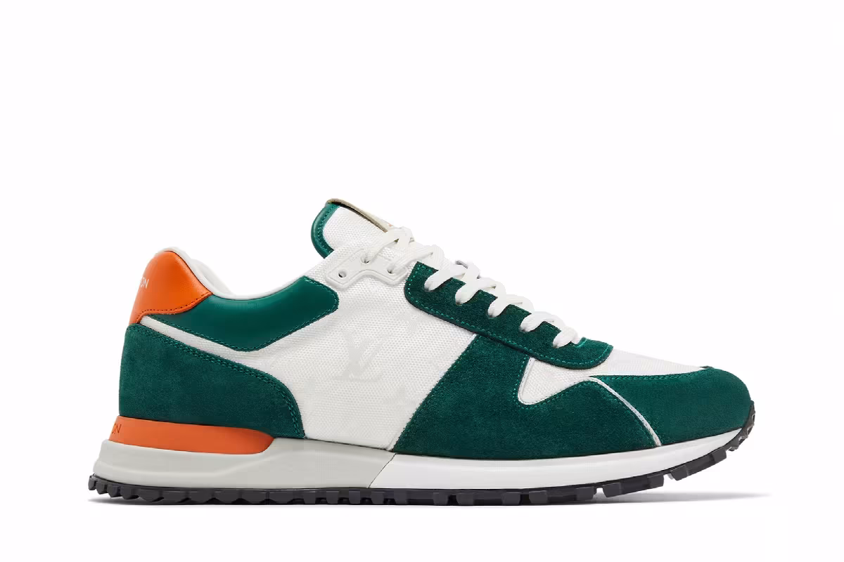 Louis Vuitton Run Away Sneaker Green Monogram, view 2