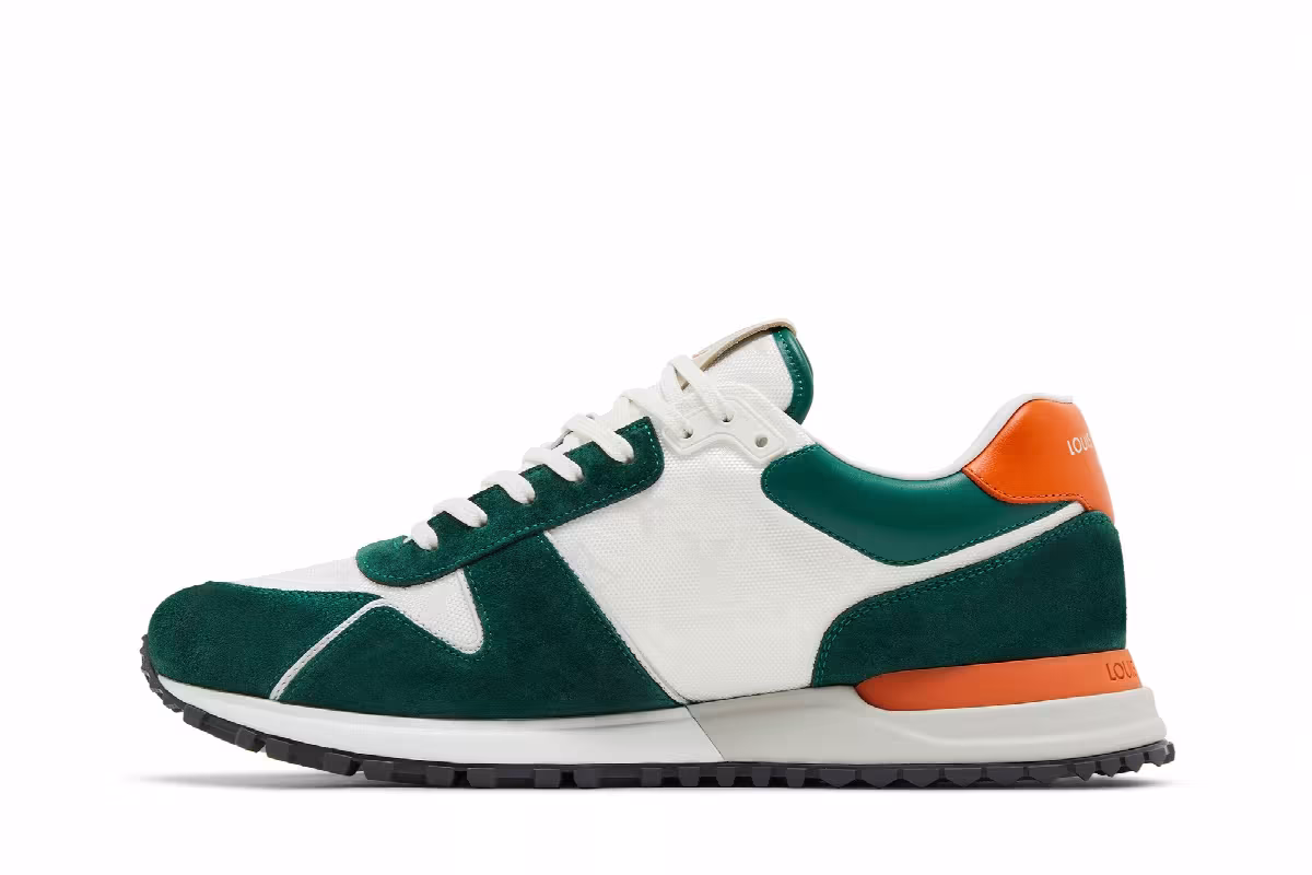Louis Vuitton Run Away Sneaker Green Monogram, view 4
