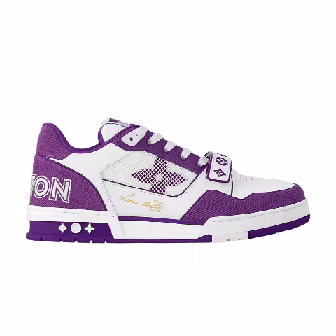 Louis Vuitton Trainer 'Purple Monogram Denim'
