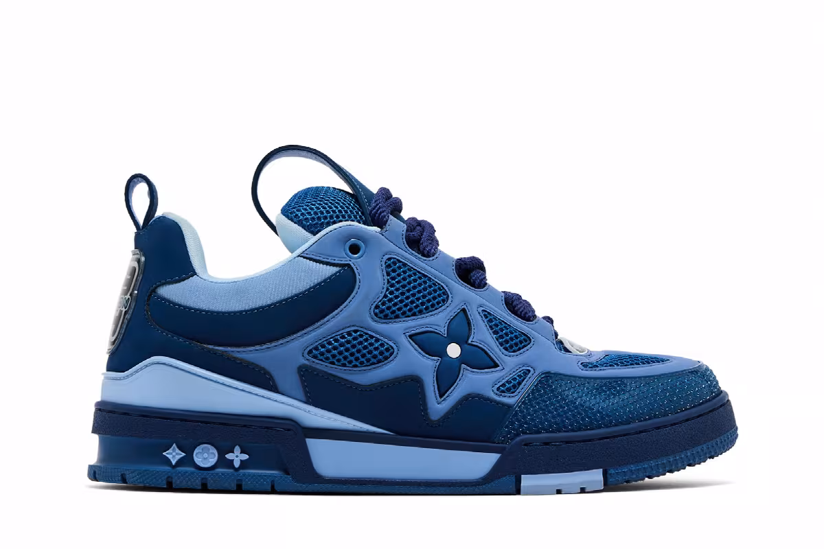 Louis Vuitton Skate Sneaker Blue Light Blue, view 2